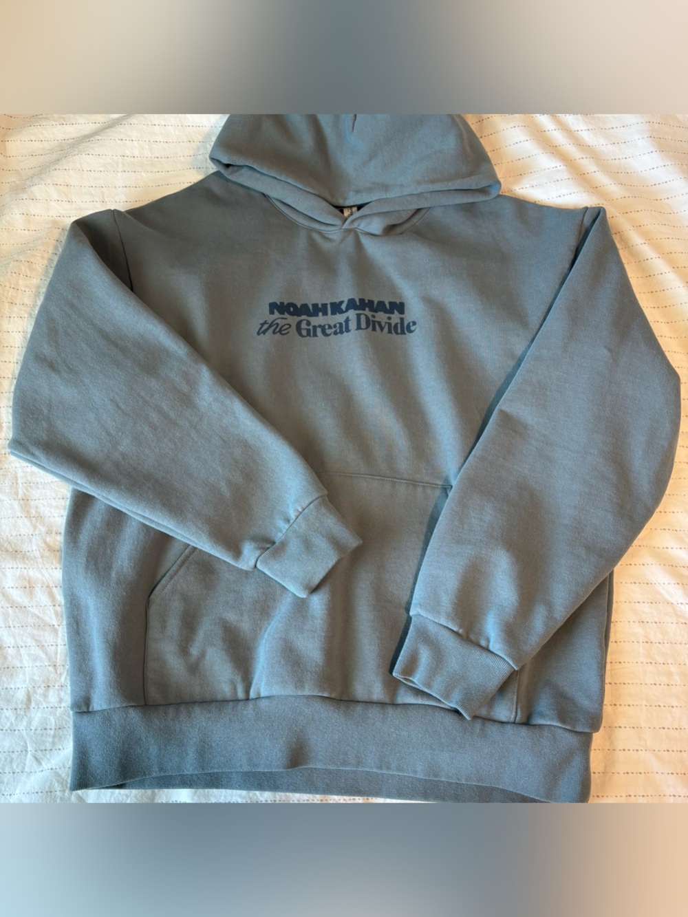 Noah Kahan The Great Divide Tour hoodie blue. “Migration Tour Hoodie”